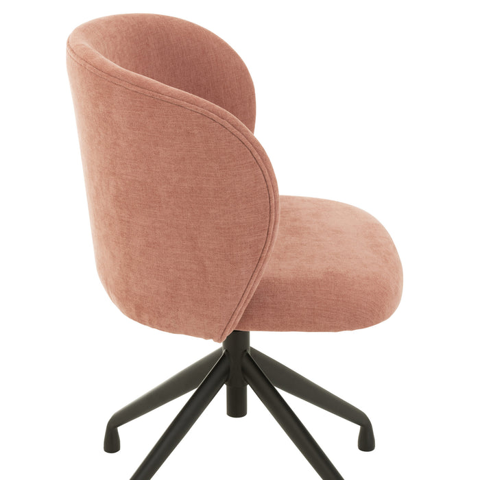 J-Line stoel Turn|Up|Down - textiel - lichtroze