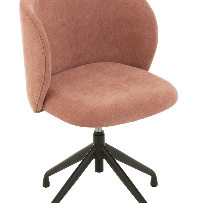 J-Line stoel Turn|Up|Down - textiel - lichtroze