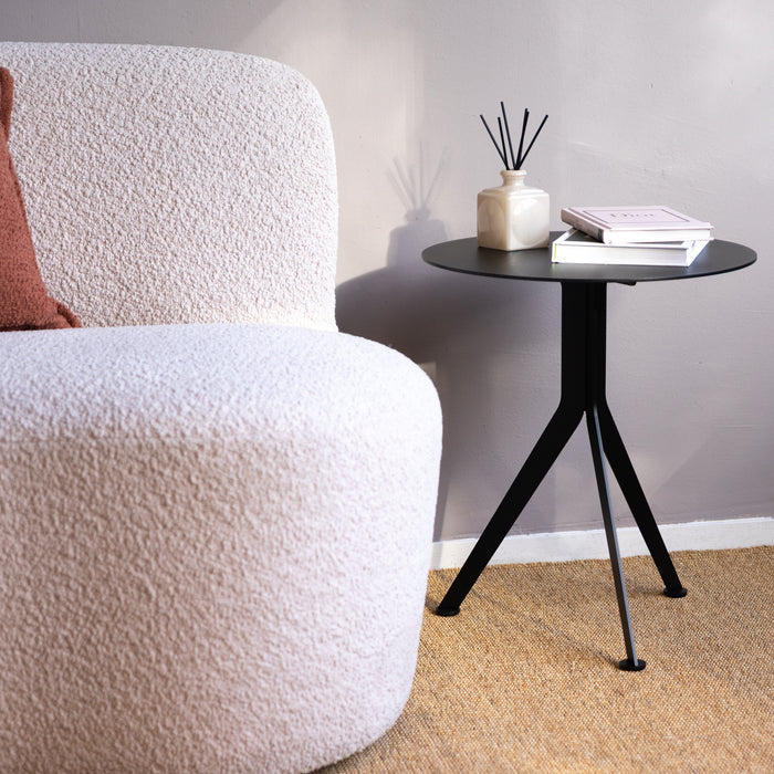 Spinder Design bijzettafel Daley High - zwart - Ø 38