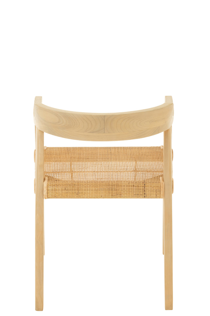 J-Line stoel Vierkant Open Sungkai - hout - naturel