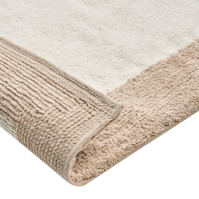 Beliani - KABRI - Badmat - Beige|Bruin - 60 x 90 cm - Katoen