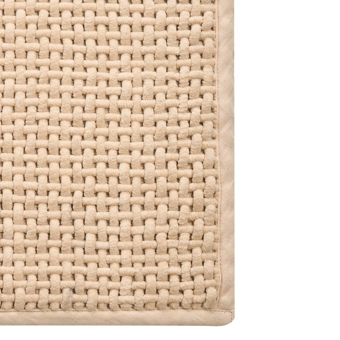 Beliani - KARAD - Badmat - Beige - 60 x 90 cm - Katoen