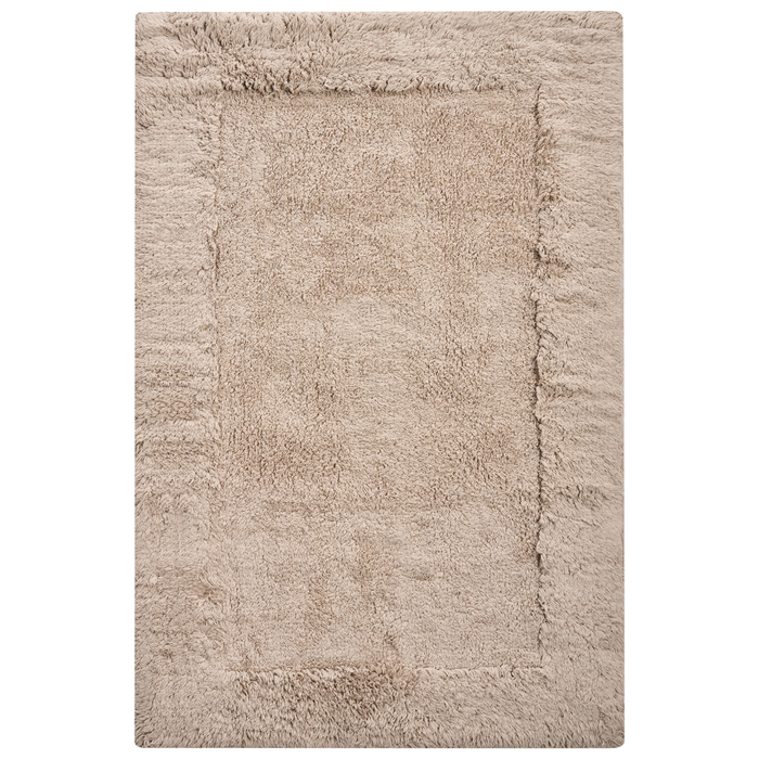 Beliani - BABAIL - Badmat - Lichtbruin - 60 x 90 cm - Katoen