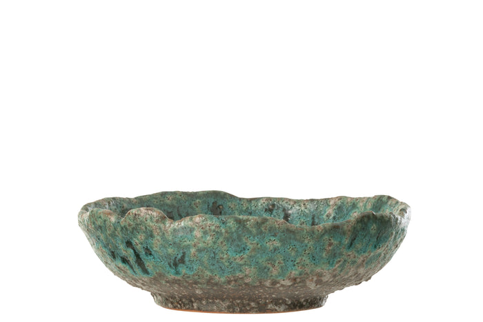 J-Line plateau Decoratief Naga - keramiek - azuur|bruin - me