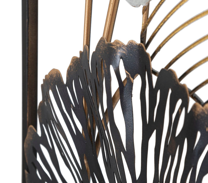 3D decoratief paneel in veelkleurig metaal 31x3,5x90 cm