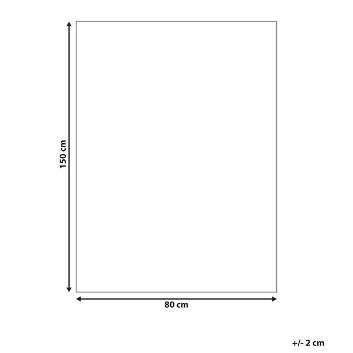 Beliani - NANGAL - Badmat - Beige|Bruin - 80 x 150 cm - Katoen