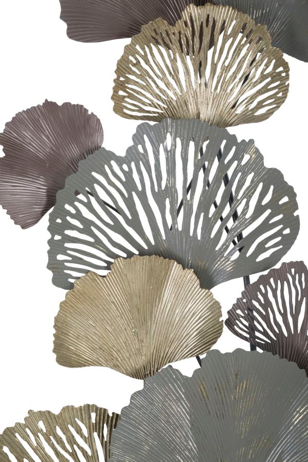 3D decoratief paneel in veelkleurig metaal 76x7,6x126 cm