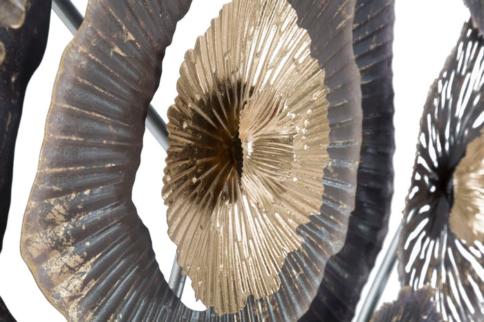 3D decoratief paneel in veelkleurig metaal, 167,6x7,6x73,5 cm