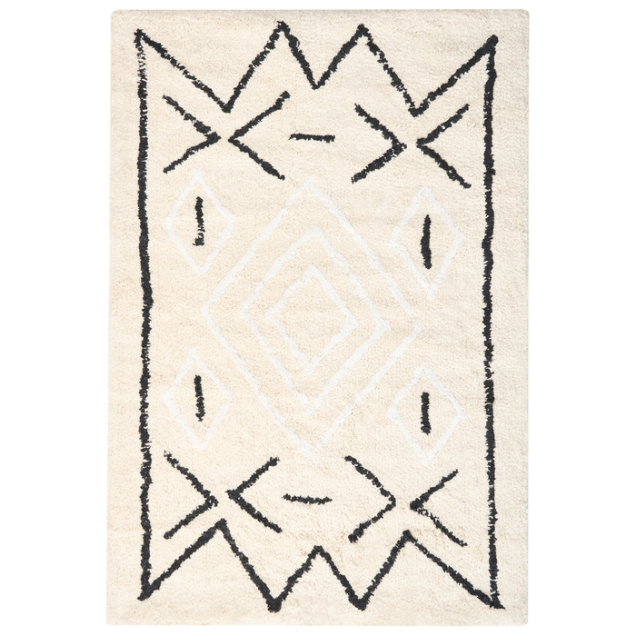 Beliani - UNTLA - Badmat - Lichtbeige - 60 x 90 cm - Katoen