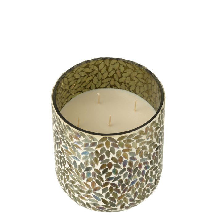 J-Line geurkaars Tender Rose - wax - groen - large - 120U