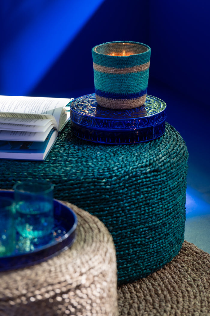 J-Line geurkaars Mand - azuur - large - 75U