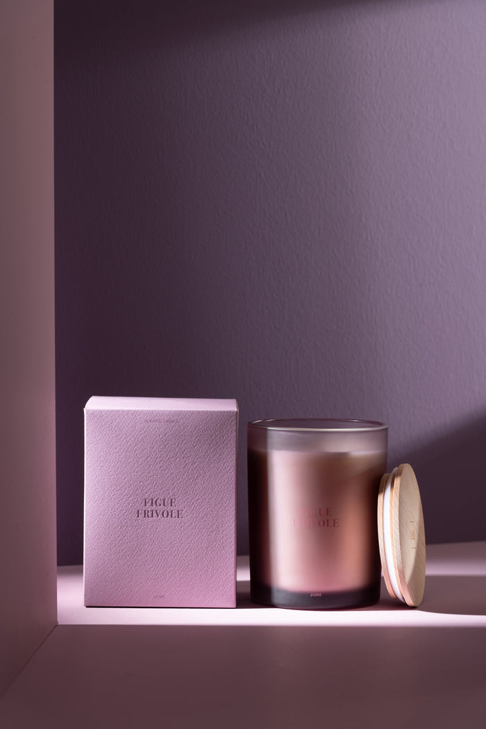 J-Line geurkaars Accords Essentiels - Figue Frivole - paars - 52U
