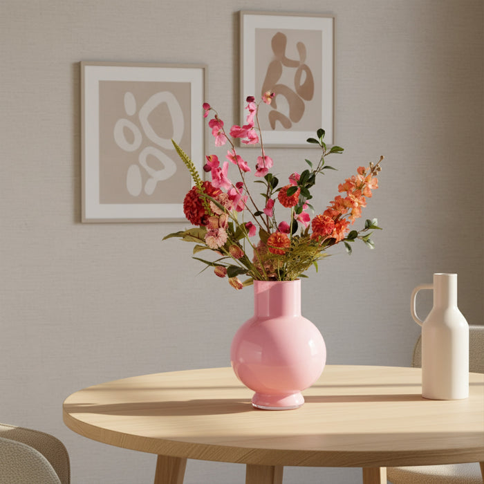 Vaas Deborah Roze - Glas - 31x39x31cm (BxHxD)