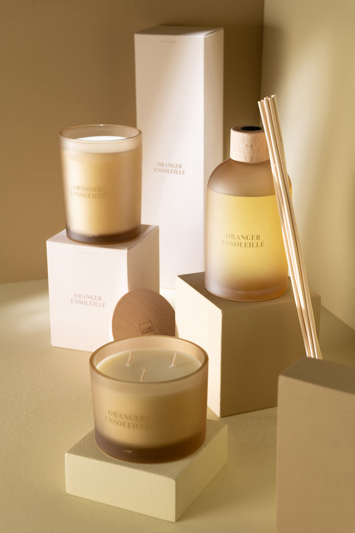 J-Line geurkaars Accords Essentiels - Oranger Ensoleillé - g