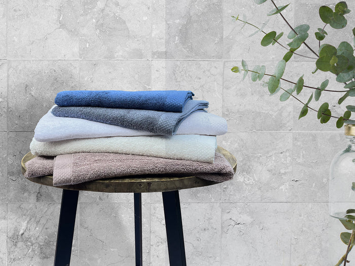 Eleganzzz Handdoek 100% Katoen 50x100cm - dark grey - Set van 8