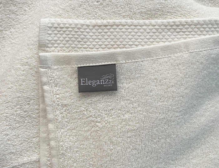 Eleganzzz Handdoek 100% Katoen 50x100cm - ivory - Set van 8