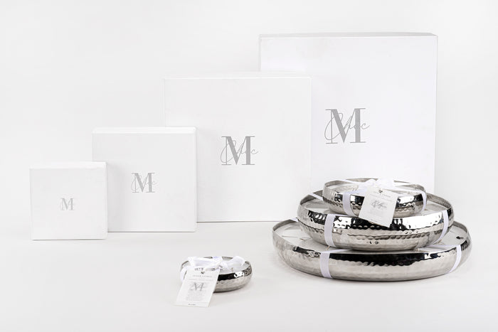 J-Line geurkaars M-Chic - Sugar Citrus - metaal - zilver - l