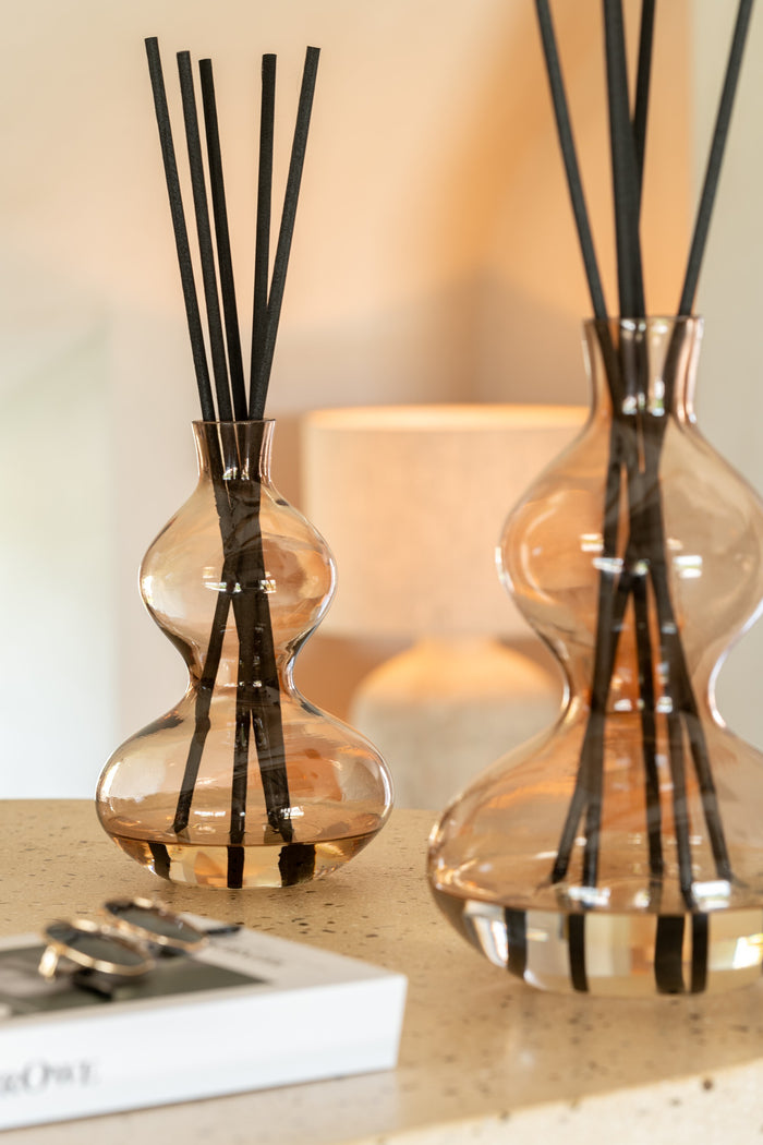 J-Line geurolie + stokjes Nordic Vetiver - glas - amber - sm