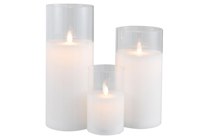 J-Line lamp Blinkend - glas - transparant - large - LED lichtjes