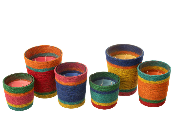 J-Line geurkaars Mand - Woody Aurora - mix - large - 75U - 2