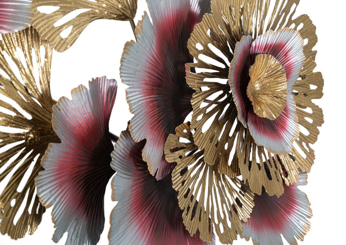 3D decoratief paneel in veelkleurig metaal 130x5,5x54 cm