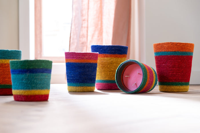 J-Line geurkaars Mand - Woody Aurora - mix - large - 75U - 2