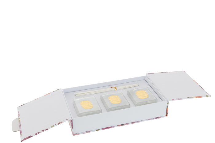 J-Line geurolie + stokjes Happiness Blooms - Mimosa & Rose -