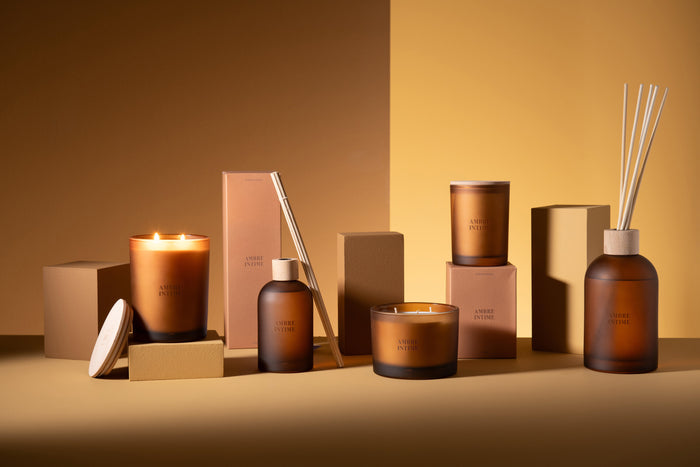 J-Line geurolie Accords Essentiels - Ambre Intime - oker - 250 ml