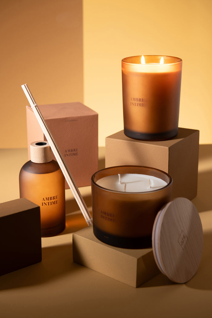 J-Line geurolie Accords Essentiels - Ambre Intime - oker - 250 ml