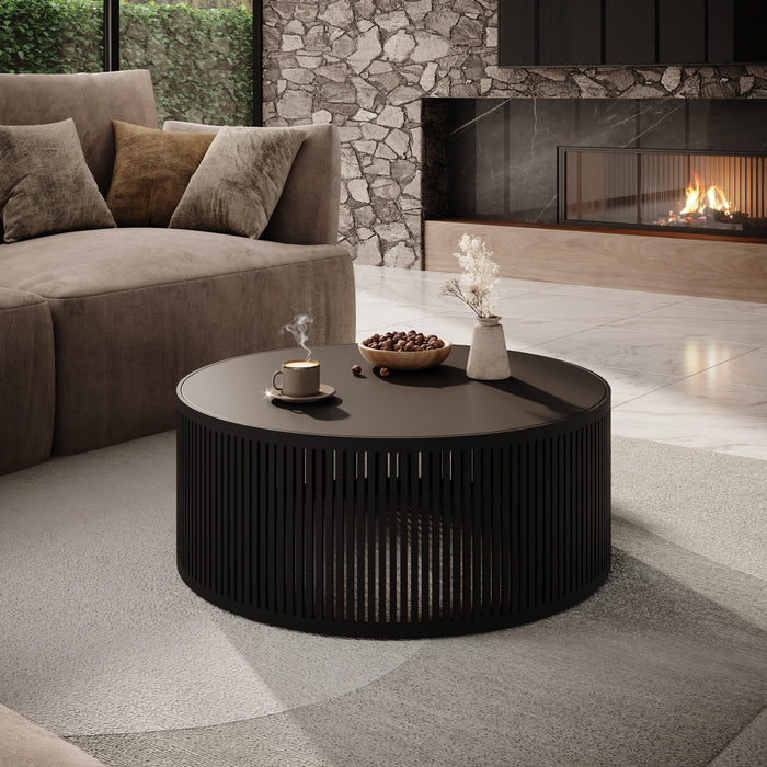 Meubella - Salontafel Vanya - Zwart - 75 cm