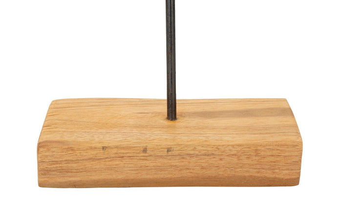 Bruin houten sculptuur 35x10x58 cm