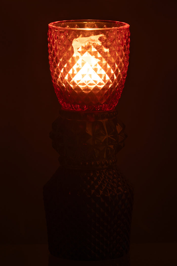 J-Line kaarshouder Jazzy - glas - mix