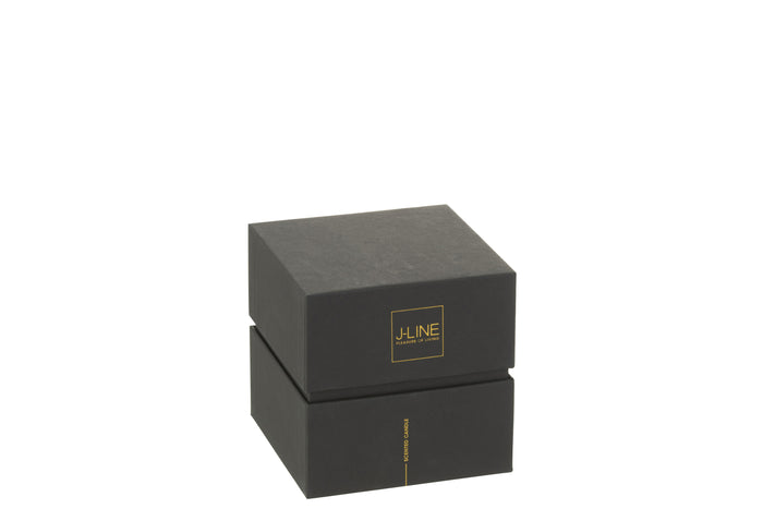 J-Line geurkaars Noa - Sandalwood - glas - rood - small - 50U