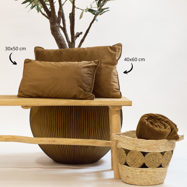 Dutch Decor sierkussen FINN - 30x50 cm Tobacco Brown