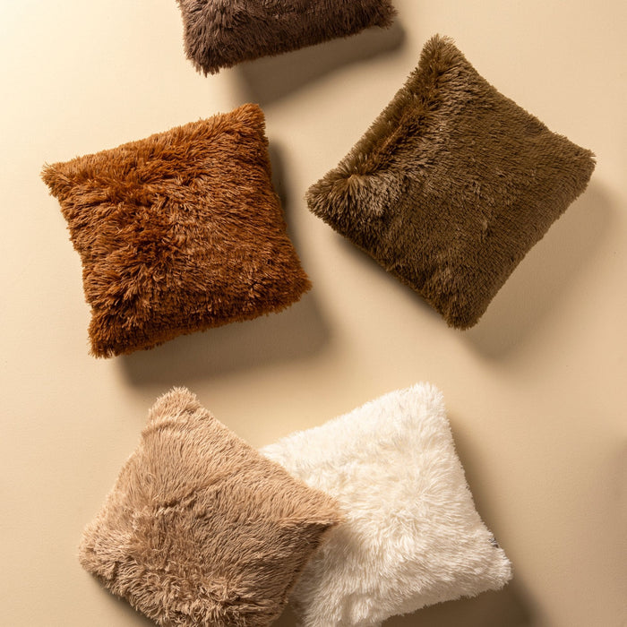 Dutch Decor kussenhoes FLUFFY - 60x60 cm Pumice Stone