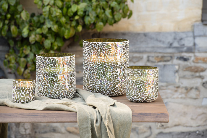 J-Line geurkaars Tender Rose - wax - groen - XL - 150U