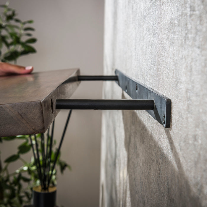 Hoyz Collection - Wandplank Carve 60cm - Massief Acacia Bruin