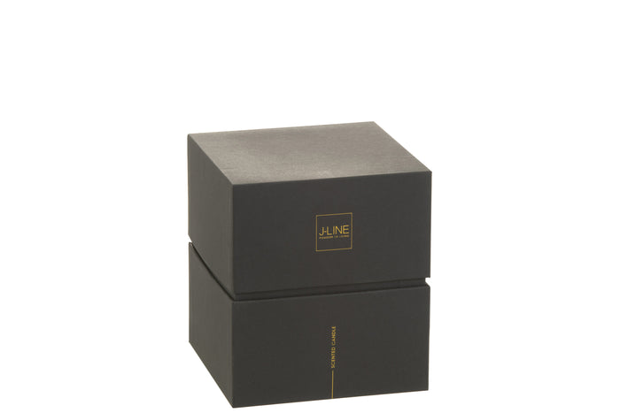 J-Line geurkaars Luxuria - Cookie Crunch - glas - brons - me