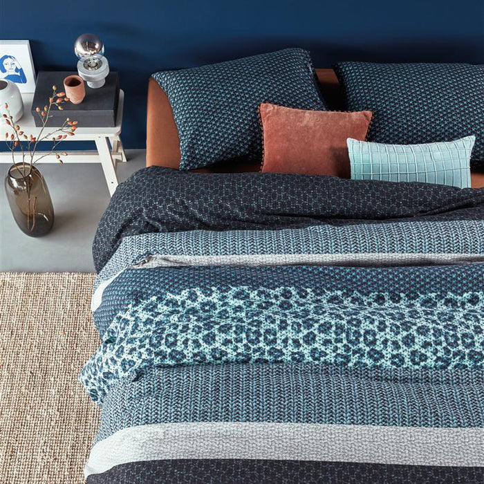 Beddinghouse Gino Dekbedovertrek 200 x 220 cm - Blauw