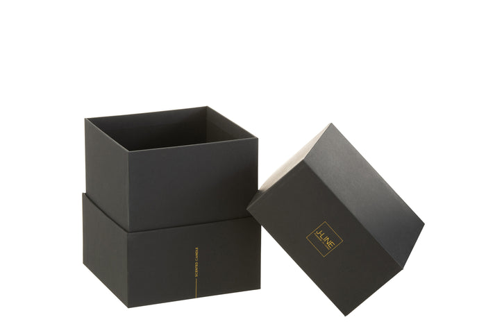 J-Line geurkaars Luxuria - Cookie Crunch - glas - brons - me