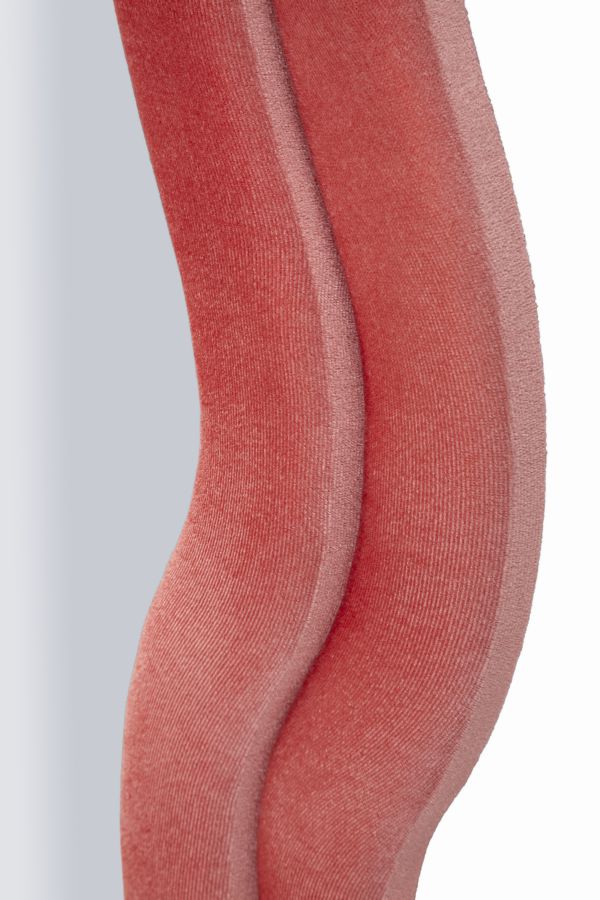 Wandspiegel met roze fluwelen lijst, 60x6x160 cm