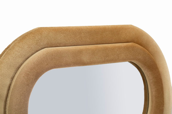 Wandspiegel met gouden fluwelen lijst 60x6x160 cm