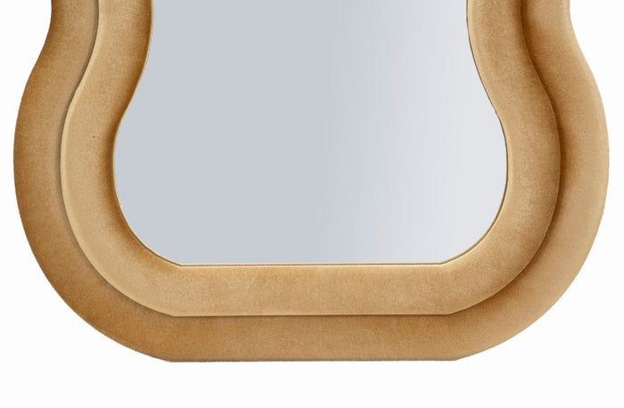 Wandspiegel met gouden fluwelen lijst 60x6x160 cm