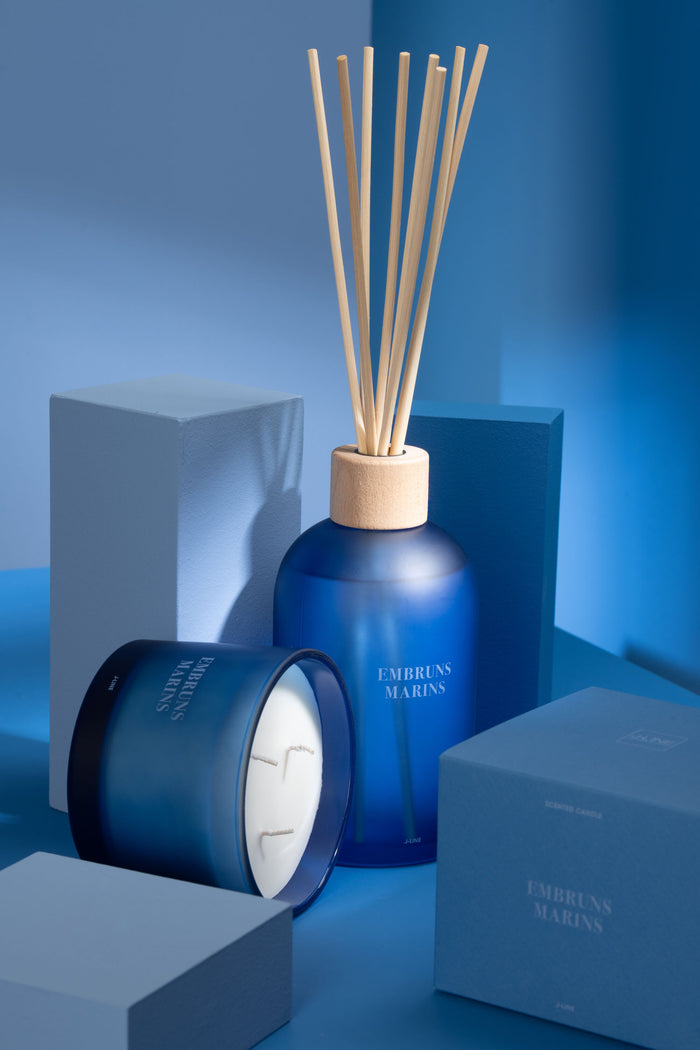 J-Line geurolie Accords Essentiels - Embruns Marins - blauw - 550 ml