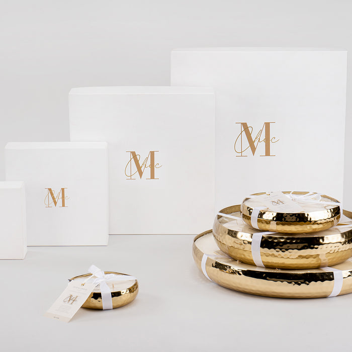 J-Line geurkaars M-Chic - metaal - goud - large - 44U