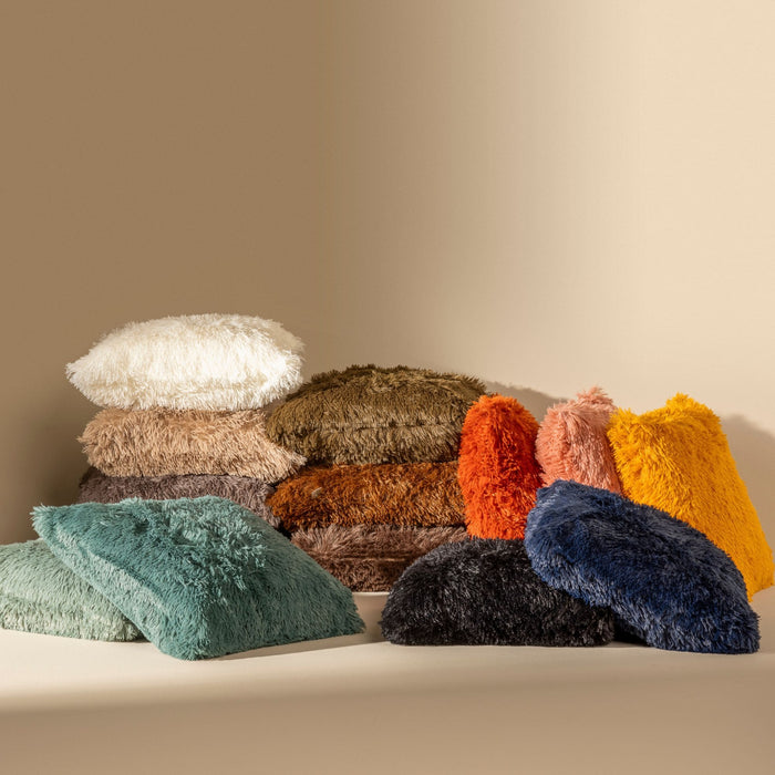 Dutch Decor sierkussen FLUFFY - 45x45 cm Military Olive