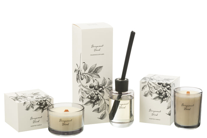 J-Line geurolie Walk in the Woods - Bergamot Hout - 180 ml