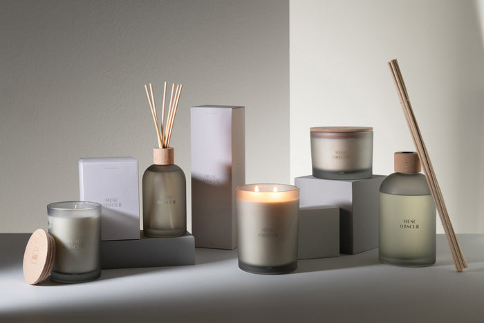 J-Line geurolie + stokjes Accords Essentiels - Musc Obscur -