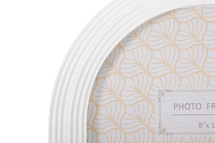 Ovale witte harslijst 25x2x30 cm