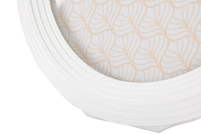 Ovale witte harslijst 25x2x30 cm